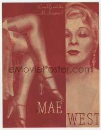 2s187 I'M NO ANGEL herald 1933 best different image of Mae West & her sexy legs and classic tagline!