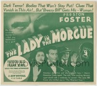 2s201 LADY IN THE MORGUE herald 1938 Preston Foster, Patricia Ellis, Frank Jenks, Crime Club!