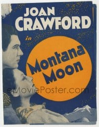 2s221 MONTANA MOON herald 1930 great images of young Joan Crawford with Johnny Mack Brown!