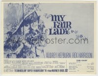 2s224 MY FAIR LADY herald 1964 classic art of Audrey Hepburn & Rex Harrison by Bob Peak!