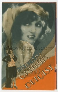 2s238 OUTCAST herald 1928 poor prostitute Corinne Griffith falls for rich Edmund Lowe!