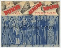 2s262 ROBERTA herald 1935 Irene Dunne, Fred Astaire, Ginger Rogers & Hollywood's rarest beauties!