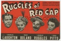 2s267 RUGGLES OF RED GAP herald 1935 Charles Laughton, Mary Boland, Charles Ruggles, Zasu Pitts!