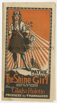 2s274 SHINE GIRL herald 1916 poor Gladys Hulette is pardoned by a judge who later marries her!