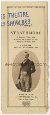 2s289 STRATHMORE herald 1915 Charles Clary in the title role, a 4-part Mutual Masterpiece, rare!