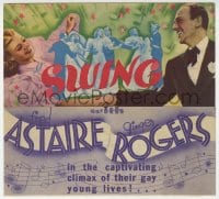 2s294 SWING TIME herald 1936 different images of Fred Astaire dancing with pretty Ginger Rogers!