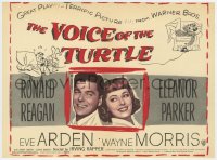 2s307 VOICE OF THE TURTLE herald 1948 c/u of smiling Ronald Reagan & Eleanor Parker back-to-back!