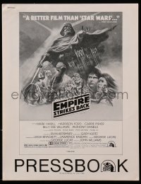 2s667 EMPIRE STRIKES BACK pressbook 1980 George Lucas sci-fi classic, great art by Tom Jung!