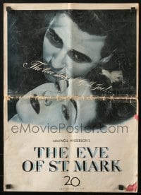 2s668 EVE OF ST. MARK pressbook 1944 lovers Anne Baxter & William Eythe are separated by World War II!