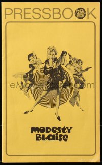 2s733 MODESTY BLAISE pressbook 1966 Bob Peak art of sexiest female secret agent Monica Vitti!