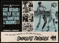 2s786 SWINGERS' PARADISE pressbook 1965 Cliff Richard, Susan Hampshire, wild nights & way out days!
