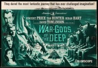 2s812 WAR-GODS OF THE DEEP pressbook 1965 Vincent Price, Jacques Tourneur underwater sci-fi!