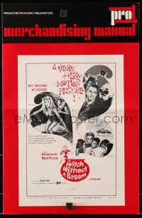 2s817 WITCH WITHOUT A BROOM pressbook 1967 Jeffrey Hunter, sexy Maria Perschy, hexy motion picture!