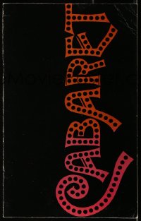 2s941 CABARET souvenir program book 1972 Liza Minnelli in Nazi Germany, directed by Bob Fosse