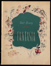 2s948 FANTASIA roadshow souvenir program book 1940 Disney musical cartoon classic in Fantasound!