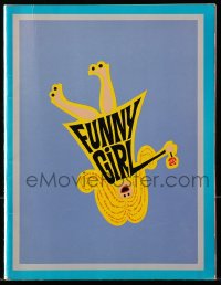 2s953 FUNNY GIRL souvenir program book 1969 Barbra Streisand, Omar Sharif, William Wyler!