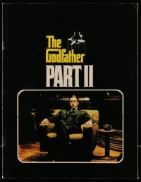 2s955 GODFATHER PART II souvenir program book 1974 Al Pacino in Francis Ford Coppola classic sequel!