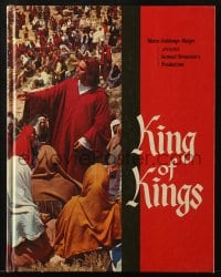 2s966 KING OF KINGS hardcover souvenir program book 1961 Nicholas Ray, Jeffrey Hunter as Jesus!