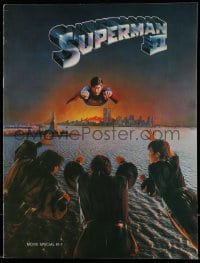 2s988 SUPERMAN II souvenir program book 1981 Christopher Reeve, Terence Stamp, Gene Hackman,Kidder!