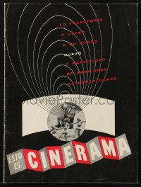 2s992 THIS IS CINERAMA Spanish language export souvenir program book 1954 great images!