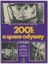 2s017 2001: A SPACE ODYSSEY Cinerama English trade ad 1968 Stanley Kubrick, Dullea, Bob McCall art!
