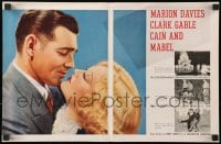 2s356 CAIN & MABEL 4pg trade ad 1936 great romantic close up of Marion Davies & Clark Gable!