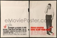 2s364 COME BLOW YOUR HORN trade ad 1963 close up of laughing Frank Sinatra, from Neil Simon's play!