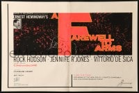 2s371 FAREWELL TO ARMS trade ad 1958 Rock Hudson, Jennifer Jones, Ernest Hemingway, great art!