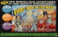 2s033 FIRST MEN IN THE MOON/EAST OF SUDAN English trade ad 1964 two marvellous adventures!