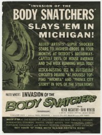 2s384 INVASION OF THE BODY SNATCHERS trade ad 1956 classic horror, the ultimate in science-fiction!