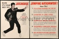 2s390 JAILHOUSE ROCK trade ad 1957 full-length photo of rock & roll king Elvis Presley w/ guitar!