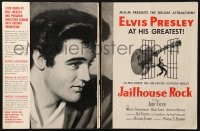 2s389 JAILHOUSE ROCK trade ad 1957 classic art of Elvis Presley by Bradshaw Crandell, rock & roll!