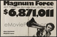 2s399 MAGNUM FORCE/LAST TANGO IN PARIS trade ad 1973 Clint Eastwood, $6,871,011 in the first week!