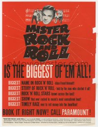 2s405 MISTER ROCK & ROLL trade ad 1957 Alan Freed is s the biggest name in rock 'n' roll!