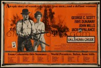 2s409 OKLAHOMA CRUDE/PAPILLON trade ad 1973 George C. Scott, Faye Dunaway, Steve McQueen, Hoffman