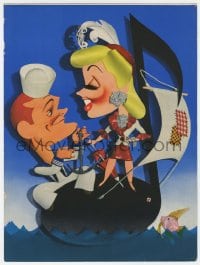 2s332 PANAMA HATTIE trade ad 1942 Kapralik art of sailor Red Skelton & sexy Ann Sothern on note!