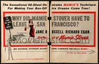 2s418 REVOLT OF MAMIE STOVER trade ad 1956 why did sexy Jane Russell have to leave San Francisco!