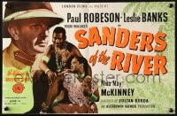 2s057 SANDERS OF THE RIVER English trade ad R1947 Paul Robeson & Nina May McKinney pictured!