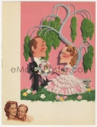 2s335 SMILIN' THROUGH trade ad 1941 art of Jeanette MacDonald & Brian Aherne by Jacques Kapralik!
