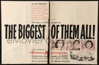 2s436 SNOWS OF KILIMANJARO trade ad 1952 art of Gregory Peck, Susan Hayward & Ava Gardner!