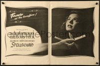 2s439 SPELLBOUND trade ad 1945 Alfred Hitchcock, c/u of Ingrid Bergman & straight razor!