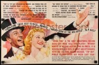 2s443 SWING TIME 4pg trade ad 1936 wonderful different artwork of Fred Astaire & Ginger Rogers!