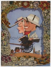 2s338 THEY MET IN BOMBAY trade ad 1941 Kapralik art of Clark Gable & Rosalind Russell!