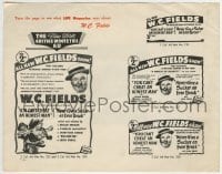 2s460 YOU CAN'T CHEAT AN HONEST MAN/NEVER GIVE A SUCKER AN EVEN BREAK trade ad 1949 W.C. Fields!