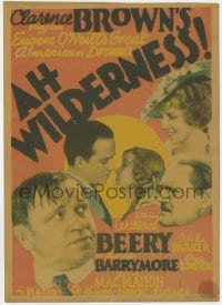 2s007 AH WILDERNESS mini WC 1935 Wallace Beery, Lionel Barrymore, Eugene O'Neill's American drama!