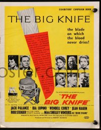 2s070 BIG KNIFE English pressbook 1955 Robert Aldrich, Jack Palance, Ida Lupino, Shelley Winters