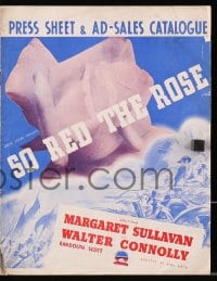 2s084 SO RED THE ROSE English pressbook 1935 Margaret Sullavan, Randolph Scott, Connolly, rare!