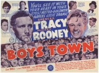 2s110 BOYS TOWN herald 1938 Spencer Tracy as Father Flannagan, Mickey Rooney, MGM classic!