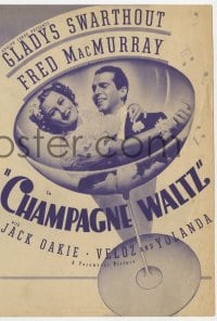 2s122 CHAMPAGNE WALTZ herald 1937 Fred MacMurray, Gladys Swarthout, different images!