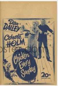 2s124 CHICKEN EVERY SUNDAY herald 1949 great images of Dan Dailey & Celeste Holm dancing!